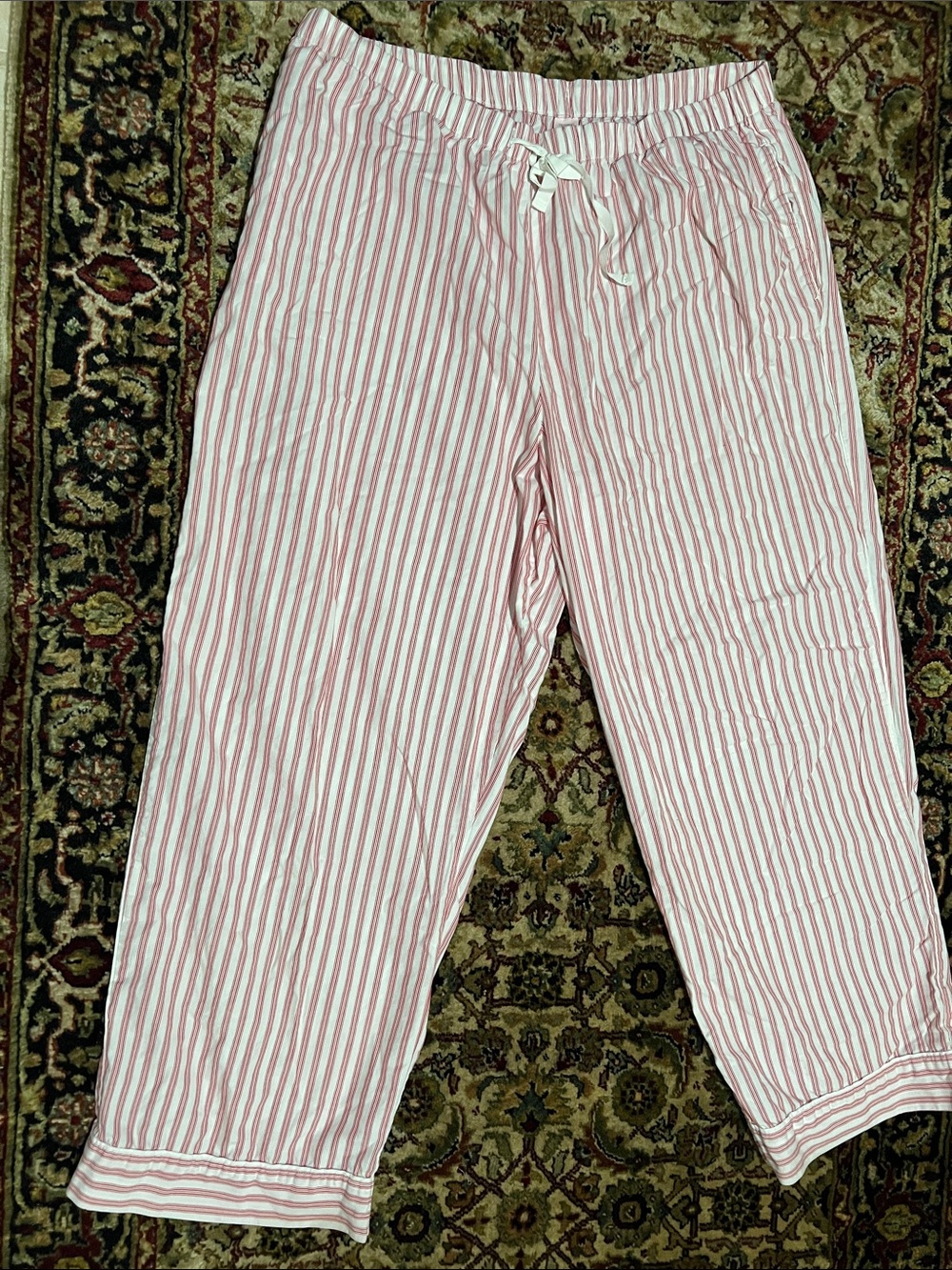 Victoria's Secret Pink & White Striped Lounge Jogger Pants Size XL